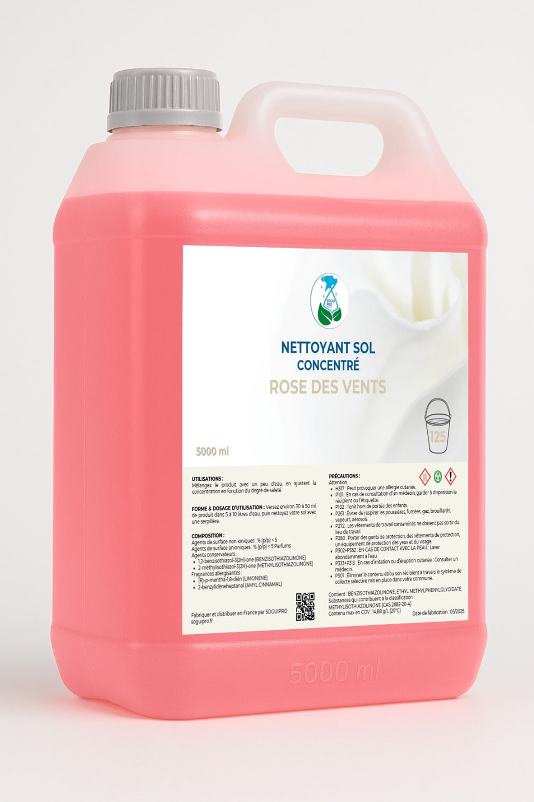 Nettoyant sol Rose Des Vents 5L