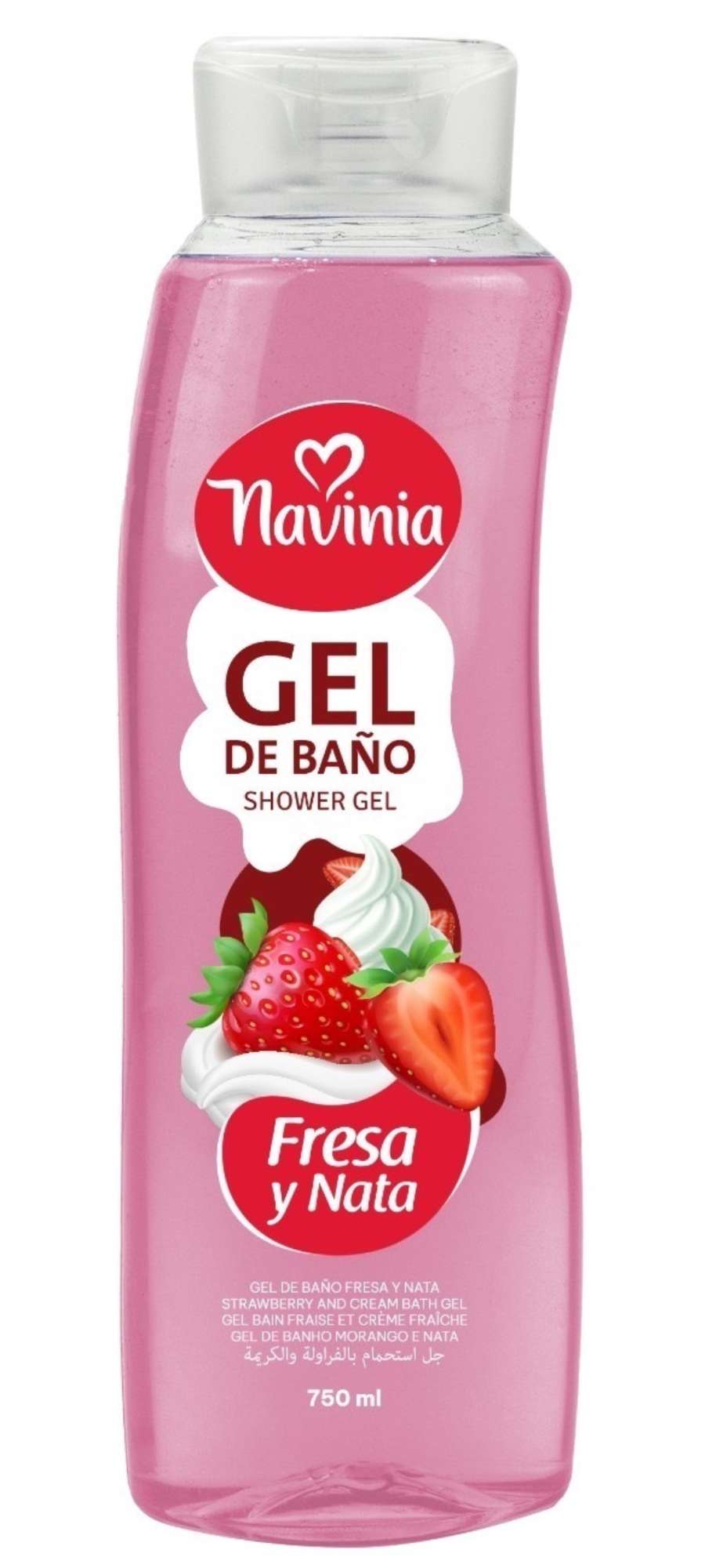 Gel douche fraise sucrée 750ml
