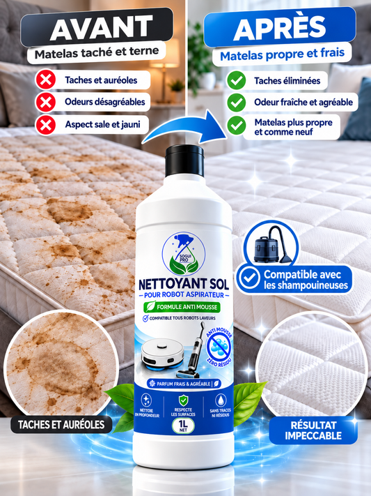Nettoyant sol robot aspirateur 1L