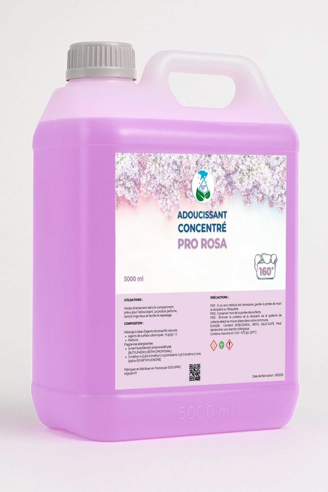 Adoucissant Pro Rosa 5L