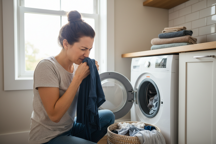 Pourquoi le linge sent mauvais ? Causes et solutions pour les familles