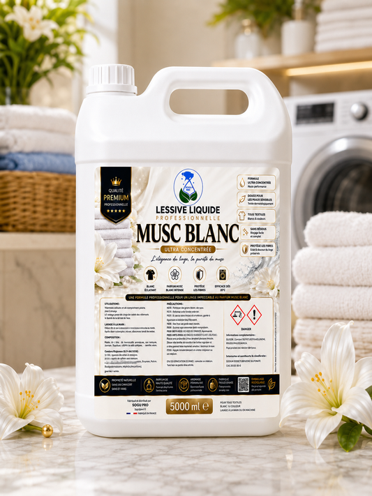 Lessive au Musc Blanc 5L
