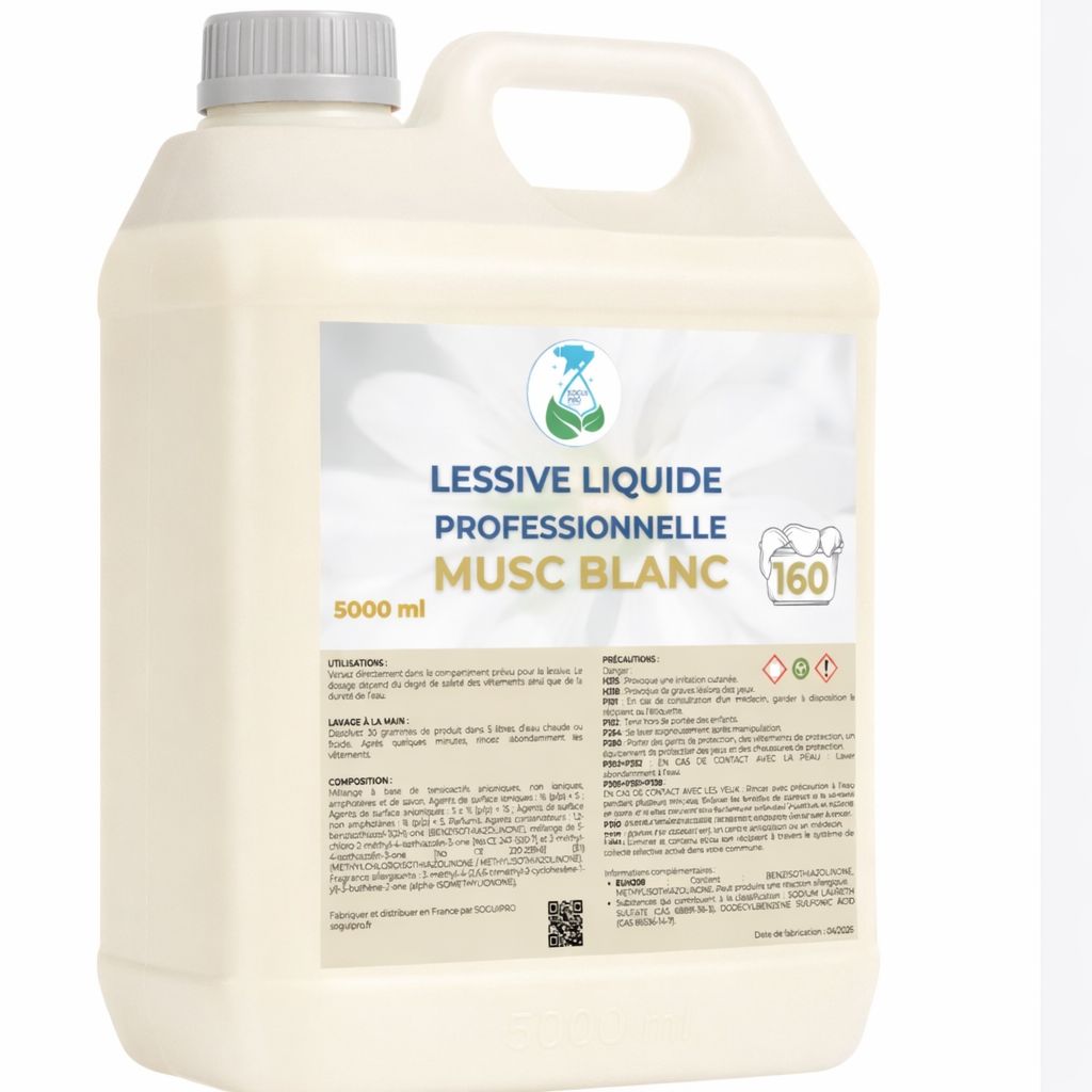 Lessive au Musc Blanc 5L