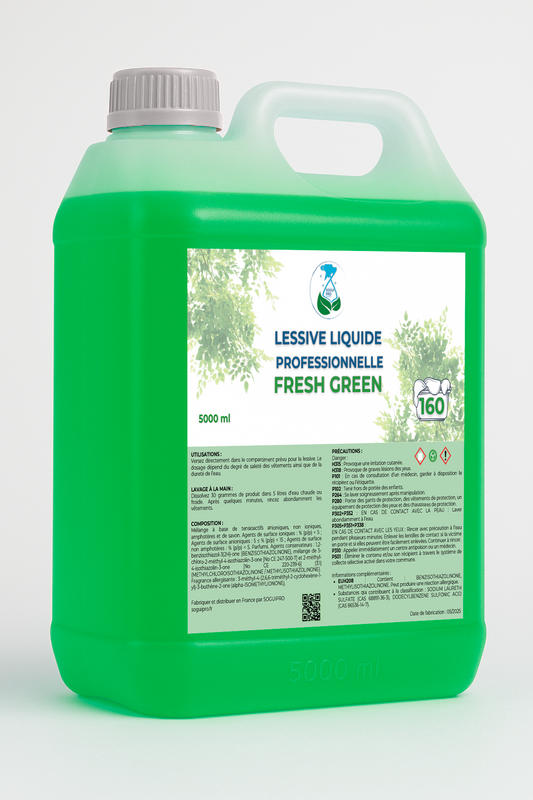 Lessive Concentré Fresh Green 5L