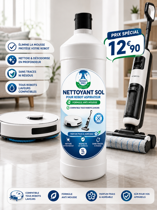 Nettoyant sol robot aspirateur 1L